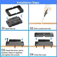 Adaptador De Carga USB 12V Para Coche Panel De Enchufe De Pared Accesorios De Cargador Rápido Para Auto Bus RV Camión Montaje En Pared - details 6
