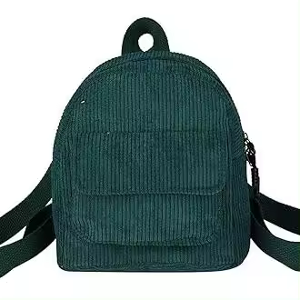 Mochilas para adolescentes  Mochilas de pana, modernas mochilas para portátil, mochilas escolares ligeras para adolescentes y útiles escolares para estudiantes. Verde - 1