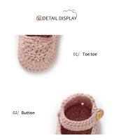 Zapatos Para Bebé Recién Nacidos Niña 0-1Año Moda Color Sólido Punto De Tejido Antideslizante Suave Primera Pasos Invierno Pre-walker - details 7