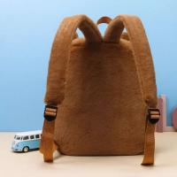 Bolso De Hombro Capybara De Peluche Gran Capacidad Estudiantes Escuela Bolsa De Mano Dolly Cartoon Para Parejas Bolsa De Viaje Suave Cierre De Cremallera - details 5