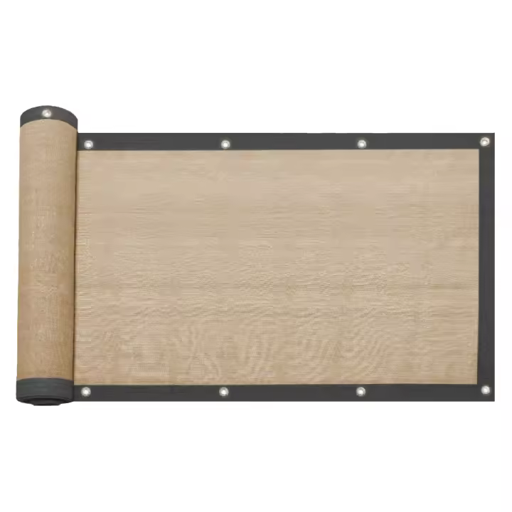 Pantalla Cortaventos Rebecca Celtis Furniture 200x1000 Polietileno Hdpe Aluminio Beige Negro - 1