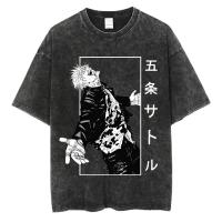 Camiseta De Anime Harajuku Verano 100% Algodón Manga Corta Sobredimensionada Vintage Streetwear Para Hombres Camiseta Respirable - details 8