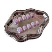 SA LLUNA uñas postizas cortitas ,20 unidades con cajas y kit de instalación de uñas - details 2