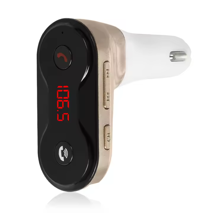 DAM. Manos libres Bluetooth CARC8 para coche con transmisor FM 7x9x3cm. - 1