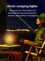 Lámpara De Camping LED Portátil Recargable USB Con 3 Modos De Iluminación Luz De Tenda Para Senderismo Y Escalada Al Aire Libre - details 8