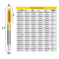CMCP Herramienta De Taladro De Rosca HSS 6542 Tapa De Hilo Recta Metrิกa Para Metalworking Material De Acero Aluminio - details 1
