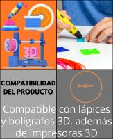 CAELLUMA - Filamento PLA 1,75 mm para lápiz 3D y impresora 3D - Caja con 20 o 30 colores - 100 150 y 200 metros en total - Incluye plantillas y accesorios la Opción de 200 metros - details 4