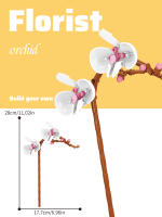 Bouquet De Rosas Eternas En Bloques Micro Para Decoración De Escritorio Juguete De Puzzle Para Niños Entre 6 Y 12 Años Material ABS - details 5
