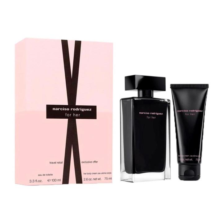 Narciso Rodriguez - For Her Set Regalo para mujer Eau de Toilette 100 Ml. + Loción Corporal 75 Ml. | Perfume — oferta en Miravia