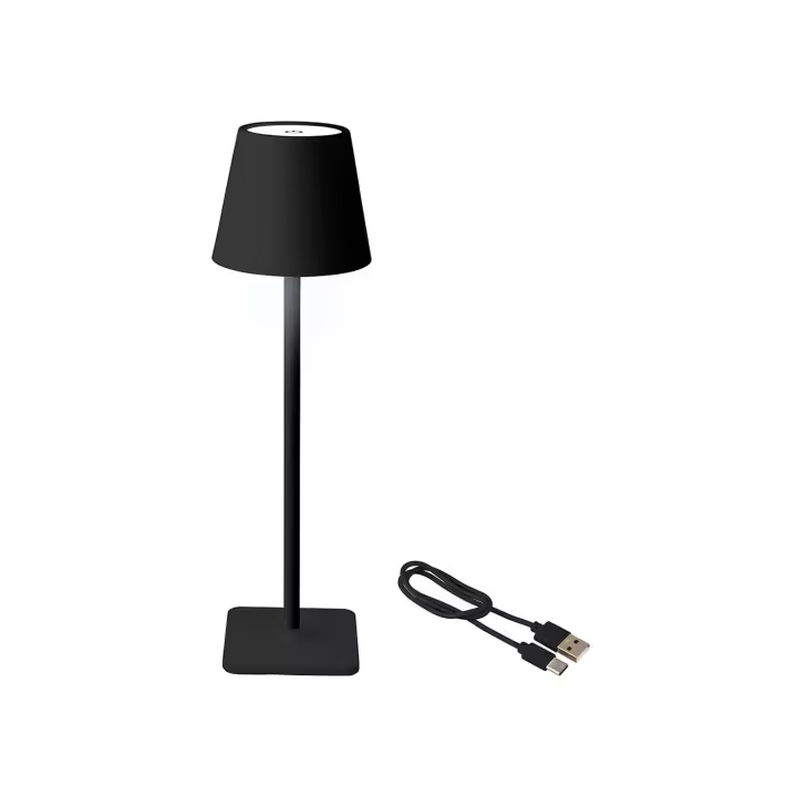 Lámpara LED de Mesa Genérico NO MARCA Negro 17cm Recargable - 1