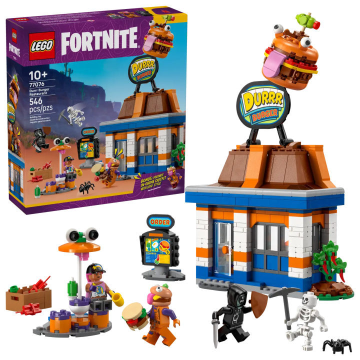 LEGO ++ Fortnite 77076 Restaurante Durr Burger - Set Gaming Icónico - ENVIO 48 HORAS -