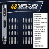 Juego De Destornilladores Eléctricos 51 En 1 Recargable Por USB Con Bits Magnéticos De Precisión Herramienta Para Reparación DIY De Teléfonos Y PCs - details 9