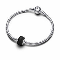Charm Pandora Mini Cristal de Murano Negro - details 1