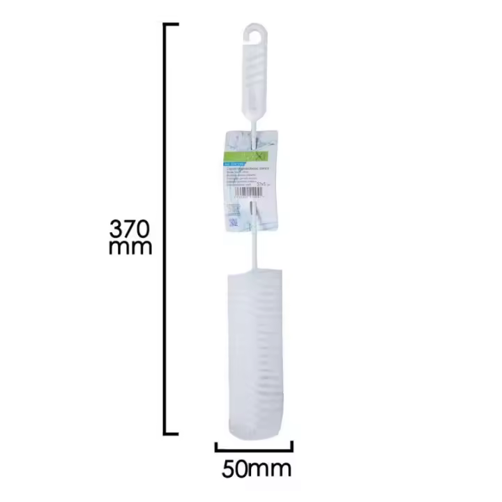 Cepillo Limpia Botellas Oryx - 37x5cm Blanco - Limpieza Eficiente - 1