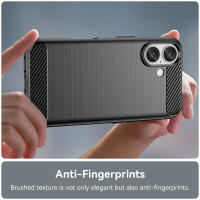 Funda protectora para iPhone 16 Pro Max, carcasa de silicona TPU in prueba de golf, color Negro, para Apple - details 1