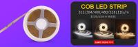 Barra De Luz LED Flexible COB Bicolor CCT 5m 10m 24V 12V Con Dimmer RF Amarillo Blanco 2700-6500K Regulable Para Sala De Estar - details 28
