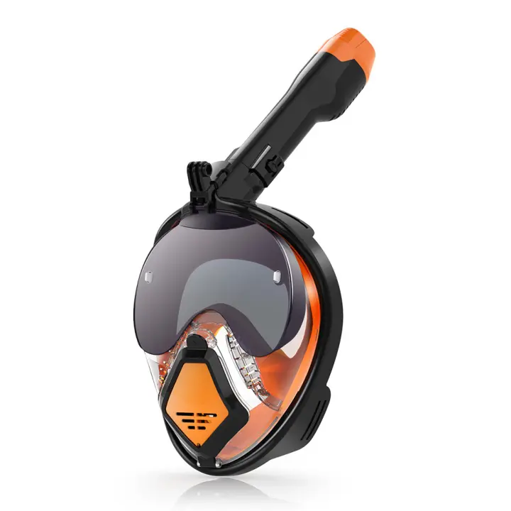 Zenyth Nueva Máscara de Buceo de Doble Tube, Cara complete de silicona, equipo de Natación totally Seco para adultos, Conjunto de Máscara de snorkel - 1