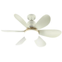 Ventilador de techo con luz, perfil bajo, luz LED con casquillo E26, iluminación regulable en 3 colores para dormitorio, cocina, garaje, sala de estar, trastero, sótano, montaje empotrado (blanco) - details 0