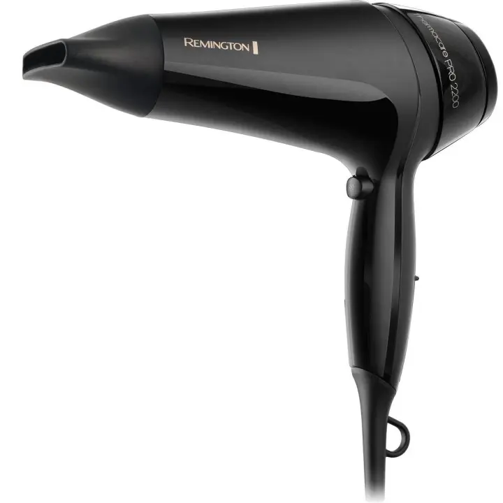 Remington Secador Thermacare Pro D5710 - 2200W, acondicionamiento iónico, 3 temperaturas y 2 velocidades, ráfaga de aire frío, 1 concentrador - 1