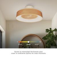 Ventilador de Techo Led Garsaco Fan Niskot, 40W, 57CM, 3 Tipos de Luz, Control Remoto, Efecto Madera - details 1