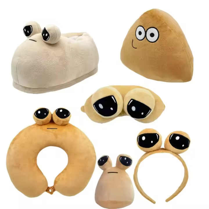 Maw Pou Peluche Juguetes Anime Juego Kawaii Dibujos Animados Mi Mascota Alienígena Pou Butter Almohada Suave Regalo De Cumpleaños De Navidad Para Niños - 1