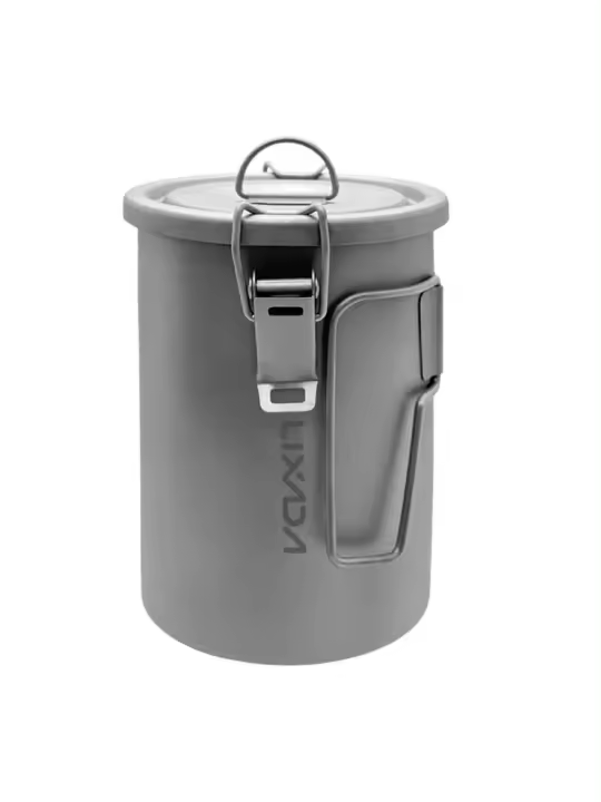 Lixada Sartén De Arroz Multifuncional Para Camping Y Viajes Titanium Resistente Al Desgaste Con Utensilios De Cocina Para 1-2 Personas - 1