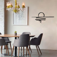 Arte De Pared De Metal Sunrise / Sunshine Decoración Matizada Para Dormitorio Sala De Estar Cocina Baño Estilo Moderno Irregular - details 0