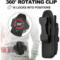 Funda Para Linterna Táctica Con Portarretratos Rotativo Y Clip De Cinturón 360 Grados Con Correa De Carabiner KITPIPI Material De Nylon - details 13