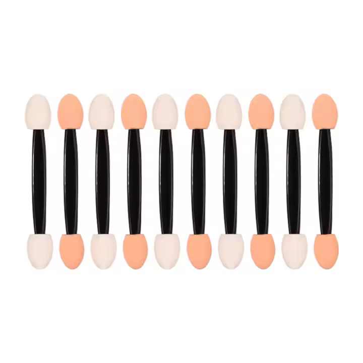 50Pcs/Lot Pincel De Uñas Con Esponja Doble Cara Aplicador De Polvo De Uñas Espejo Pigmento Fácil De Usar Herramientas Cosméticas Para Maquillaje - 1