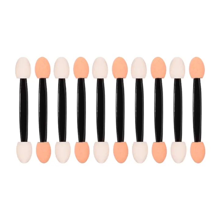 50Pcs/Lot Pincel De Uñas Con Esponja Doble Cara Aplicador De Polvo De Uñas Espejo Pigmento Fácil De Usar Herramientas Cosméticas Para Maquillaje - 1