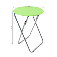 Mesa Plegable de Madera y Aluminio The Secret Home - Mesa Auxiliar Multifuncional - Ø48 Cm - Varios Colores - details 5