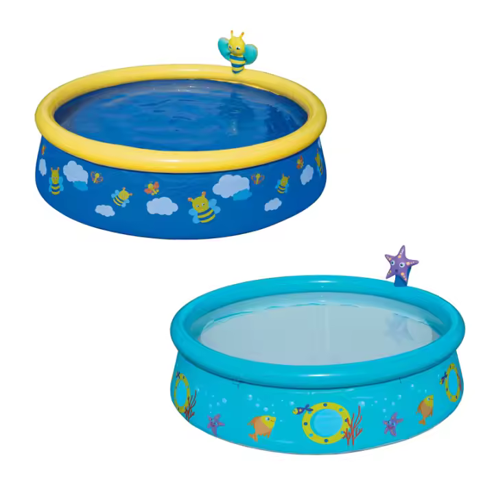 Bestway Piscina Decorada 152x38 Cm 57326 - 2 colores - Montaje fácil y rápido - 1