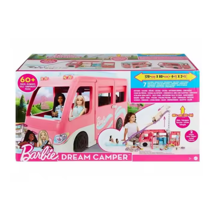 Barbie Autocaravana de ensueño DreamCamper de Mattel - 1