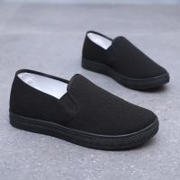 Zapatos De Mujer A141 Talla Grande En Cuero Sintético Y Lona Antideslizantes Negros Y Blancos Para Estudiantes Escuela Primavera Verano Slip on - details 2