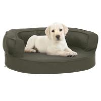 vidaXL Colchón de Cama de Perro Ergonómico Aspecto Lino 60x42cm Sofás Color Marrón,  Gris,  Gris oscuro y mas - details 2