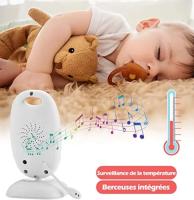 Cámara Baby Monitor, Video Baby Monitor Vigilancia inalámbrica de 2,4 Ghz con sensor de temperatura de visión nocturna: llamada de voz bidireccional clara y fluida para ayudarlo a consolar a su bebé - details 2