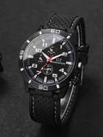Reloj De Pulsera Deportivo Para Hombre Casual Con Bisel De Silicona Dial Arábigo Cuarzo Sin Caja Reloj Hombre - details 14