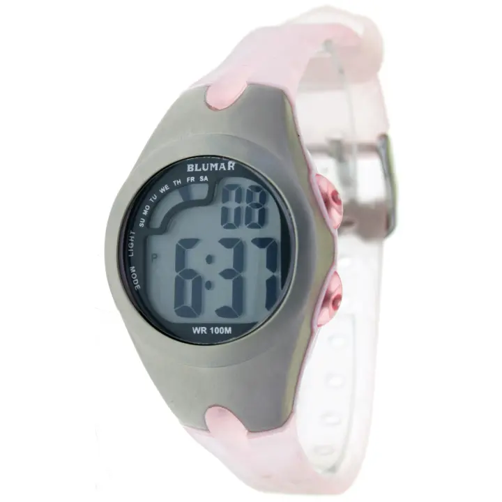 Reloj Blumar Para Mujer Resina Goma 100m Crono Alarma - 1