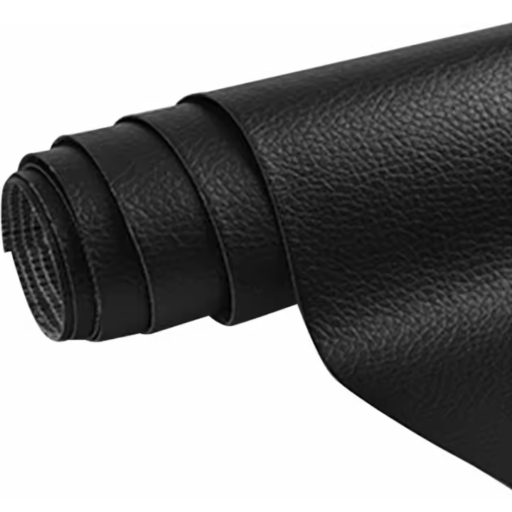 Parche de reparación de cuero, 1 rollo de parche de reparación de cuero autoadhesivo de PU, botiquín de primeros auxilios para asiento de automóvil, sofá, muebles, chaquetas, bolso, 50x137 cm, negro - 1