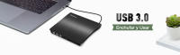 Rodzon - Reproductor de CD DVD Externo USB 3.0 - Grabadora de CD/DVD -RW/ROM - Para Windows 10/8/7/xp/vista/linux/mac OS - details 0