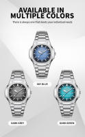 Reloj De Hombre PENGAGAR Lujo Militar Quadrado Impermeable Luminoso Con Fecha Y Día De La Semana Acero Inoxidable Reloj De Cuarzo Con Estuche - details 14