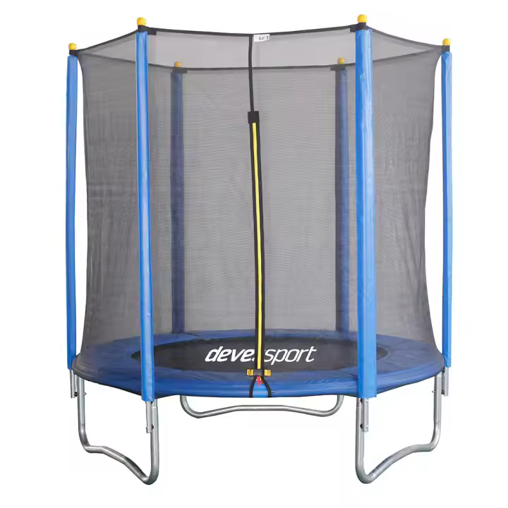 Devessport Cama Elástica Combo 182 Cm con Red - Diversion Garantizada para Niños - 1