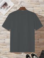 Camiseta De Verano Para Hombre Talla Grande 100% Algodón Estampado De Calavera Cuello Redondo Manga Corta Ajustada Top Casual - details 9