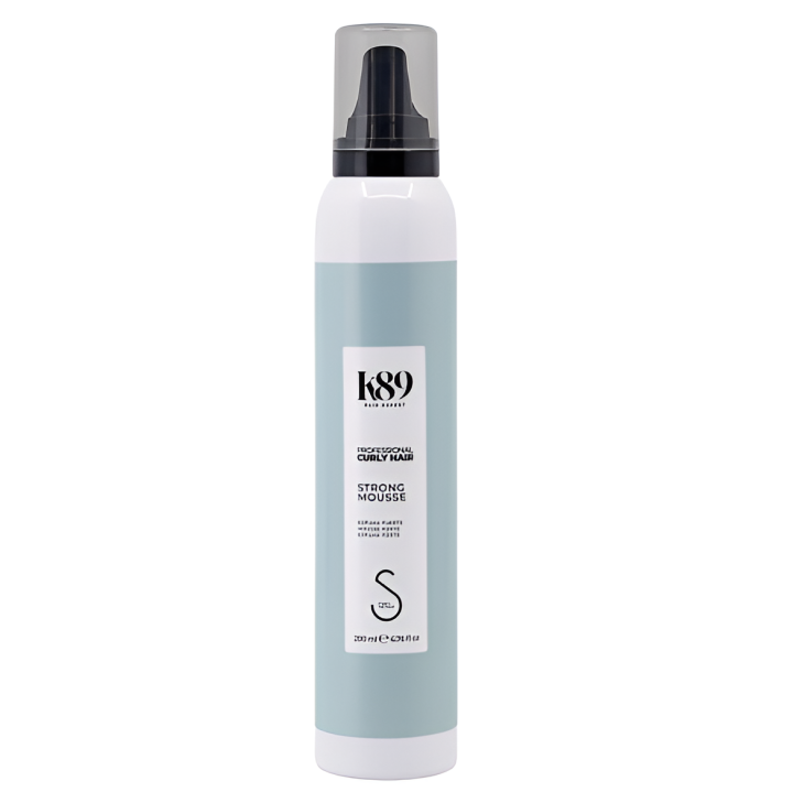 K89 Espuma Fijación Fuerte 200ml Alta fijación y Definición Cuidado Capilar Metodo Curly
