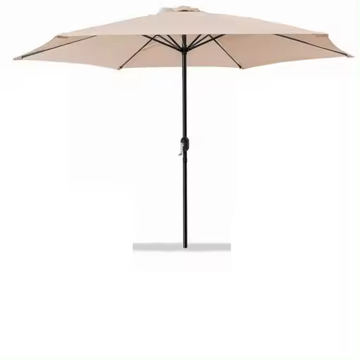 Sombrilla Jardín Parasol Beige Diam 300 Cm - 180 Gr sombrilla ideal como pantalla de mesa y se adapta a varios modelos de mesas de jardín, pícnic o playa - 1