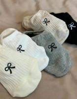 Calcetines De Tobillo Colorbloque Para Mujer 10/20/30 Pares Ultra Suaves Ligeros Y Transpirables Diseños Moda Para Comodidad Diaria - details 5