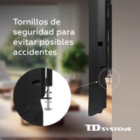 Soporte de TV pared fijo de bajo perfil para pantallas de 14 a 43 pulgadas. VESA máximo de 400 x 400 mm - TD Systems P20X25F22 - details 4
