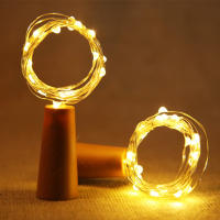 6pcs Luz LED Para Botella De Vino Con Pilas Incluidas Decoración Navideña De Guirnalda De Luces Faeiras Para Bar Boda Fiesta De Navidad - details 1