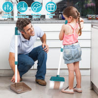 Juego De Limpieza Para Niños Juguete Divertido De Escoba Y Escoba Con Almacenamiento Rack De Juguete Educativo Para Juego De Pretendiente De Hogar - details 4
