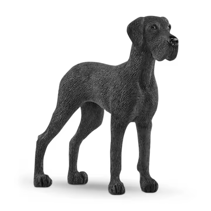 Figura Schleich Gran Danés Negro Realista - Ideal para Coleccionar - 1